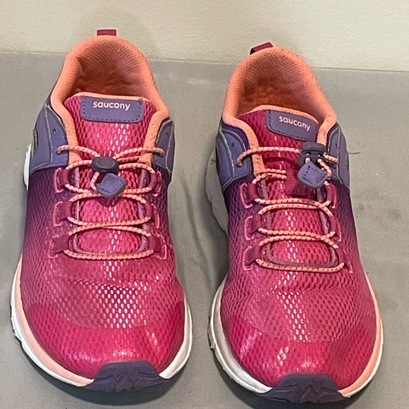 Saucony S-Fusion Sneakers - Pink/Purple/Peach - Size 6M - Picture 3 of 9